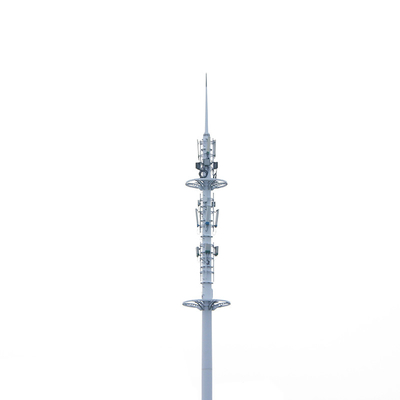 A572 Ss400 Monopole Telekomünikasyon Kulesi Çokgen İnternet Sinyali
