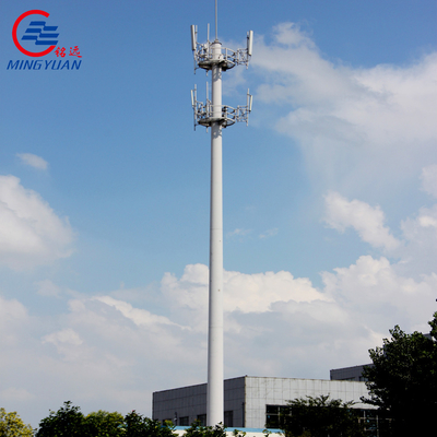 GR65 SS400 Galvanizli Çelik Telekomünikasyon Açı Kuleleri Sekizgen Poligon Boru