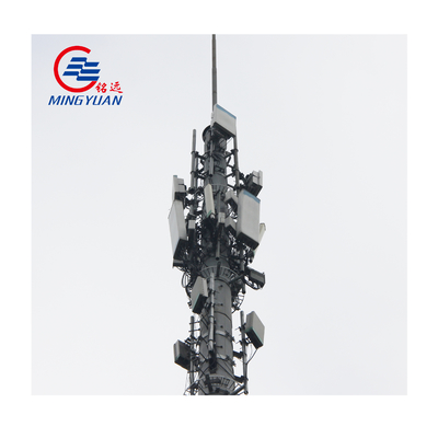 Sıcak Daldırma Galvanizli Sıcak Daldırma Anten Wifi Kulesi Konik Swaged Çelik Boru Direk