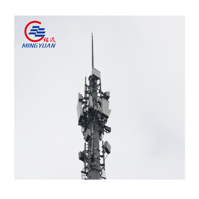Sıcak Daldırma Galvanizli Sıcak Daldırma Anten Wifi Kulesi Konik Swaged Çelik Boru Direk