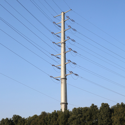 10kv - 220kv Galvanizli Çelik Kule 9m Borulu Elektrik Direği