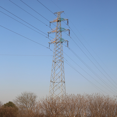 Açılı Galvanizli 220kv İletim Hattı Kuleleri, 10m Yüksek Gerilim Elektrik Kulesi