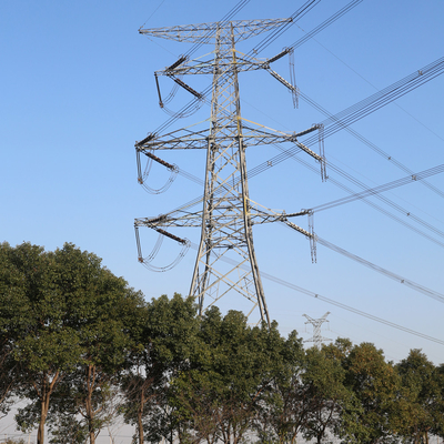 Açılı Galvanizli 220kv İletim Hattı Kuleleri, 10m Yüksek Gerilim Elektrik Kulesi