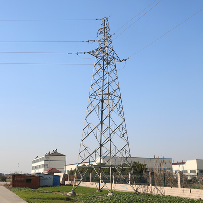 Q345b 4 Ayaklı Elektrik İletim Kuleleri, Açılı Galvanizli Çelik Kule