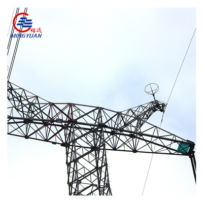 Elektrik hattı için sıcak daldırma galvanizli orta gerilim çelik kule