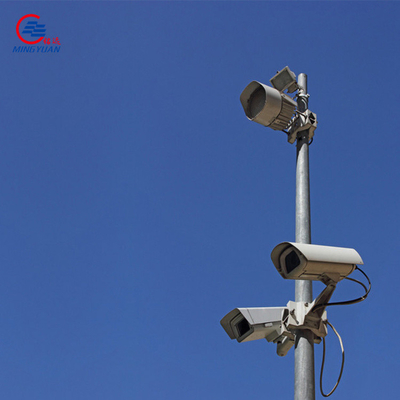 Altıgen CCTV Çelik Direk Galvanizli, Kamera Ağır Hizmet Tipi Çekme Direği