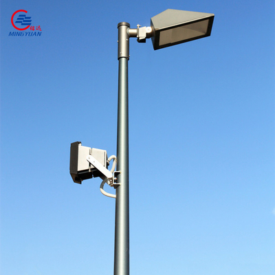 4m 5m CCTV Çelik Direk 6m 10m Galvaniz Q235B Konik Yuvarlak Konik Teleskopik CCTV Direk