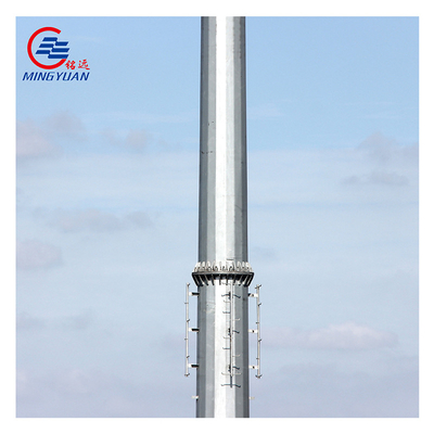 10m 12m Çelik Telefon Direği 15m Q235 Güç İletim Galvanizli