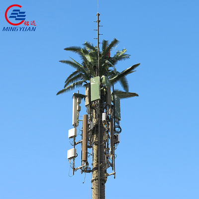Q345b 5g Konik Poligonal Kamufle GSM Kulesi Örtülü Ağaç Anten Direği Telekomünikasyon