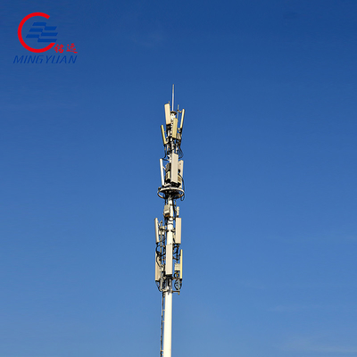 GR65 SS400 Galvanizli Çelik Telekomünikasyon Açı Kuleleri Sekizgen Poligon Boru