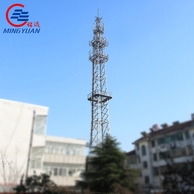 GR65 SS400 Galvanizli Çelik Telekomünikasyon Açı Kuleleri Sekizgen Poligon Boru