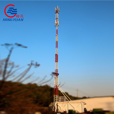GR65 SS400 Galvanizli Çelik Telekomünikasyon Açı Kuleleri Sekizgen Poligon Boru