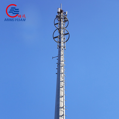 GR65 SS400 Galvanizli Çelik Telekomünikasyon Açı Kuleleri Sekizgen Poligon Boru