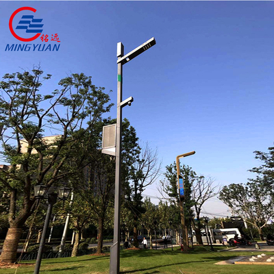 Galvanizli Çelik Sokak Işık Direği Açık Yüksek Direk Park Lambası LED Solar ANSI