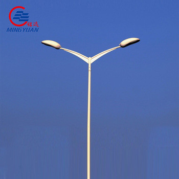Galvanizli Çelik Sokak Işık Direği Açık Yüksek Direk Park Lambası LED Solar ANSI