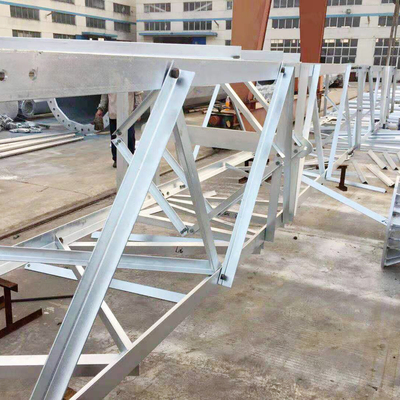 50m 100m Çelik Düğme Kulesi 4 Bacaklı Çapraz Yayın Hattı