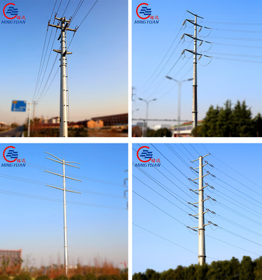 132kv Elektrik Transmisyon Kulesi Sıcak Dip Galvanize Tek