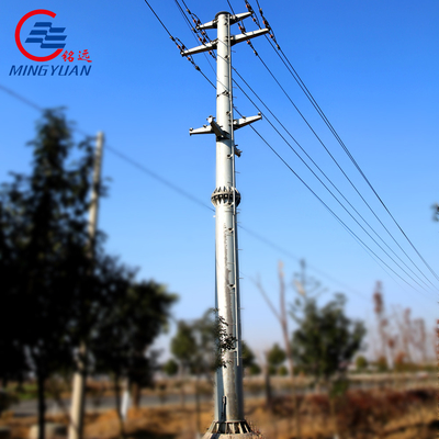 Tubular çelik elektrik iletim kulesi 1000kv voltaj